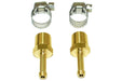 A-Team Performance 1-4" NPT (National Pipe Thread) to 1-4" hose with 2 hose clamps - Southwest Performance Parts