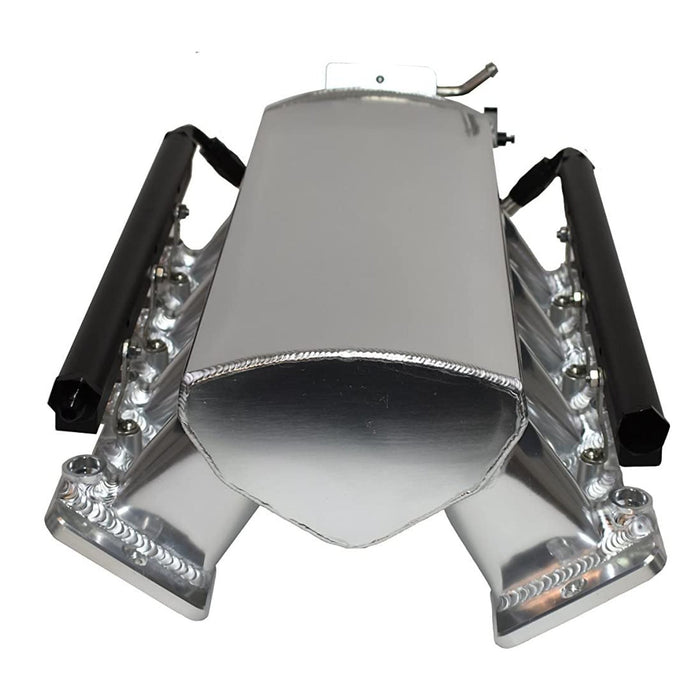 A-Team Performance 102mm LS LS1 LS2 LS6 Intake Manifold Throttle Body Sheet Metal Fabricated Silver - Southwest Performance Parts