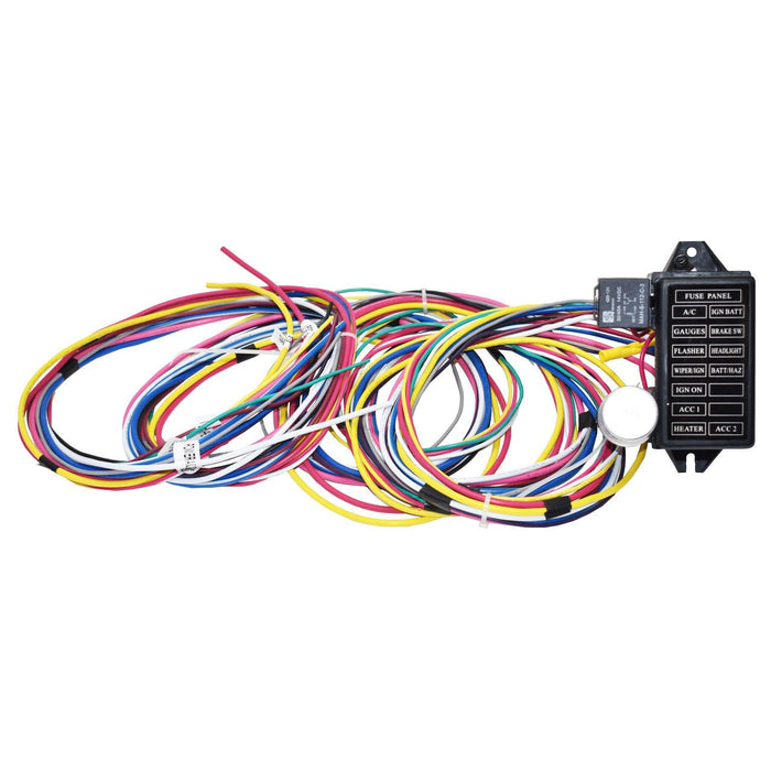 A-Team Performance 12 Circuit Universal Wire Harness Muscle Car Hot Rod Street Rod Long Wires - Southwest Performance Parts