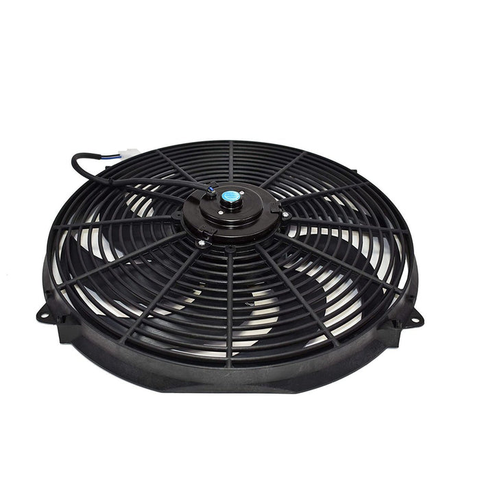 A-Team Performance 16" Electric Curved 8 Blade Reversible Cooling Fan 3000CFM Thermostat Kit - Southwest Performance Parts