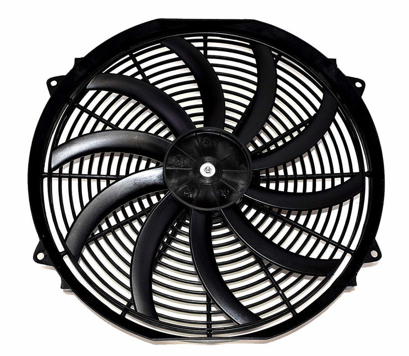 A-Team Performance 16" Heavy Duty 12V Radiator Electric Wide Curved S Blade FAN 3000 - Southwest Performance Parts