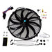 A-Team Performance 16" Heavy Duty 12V Radiator Electric Wide Curved S Blade FAN &amp; Thermostat Kit - Southwest Performance Parts