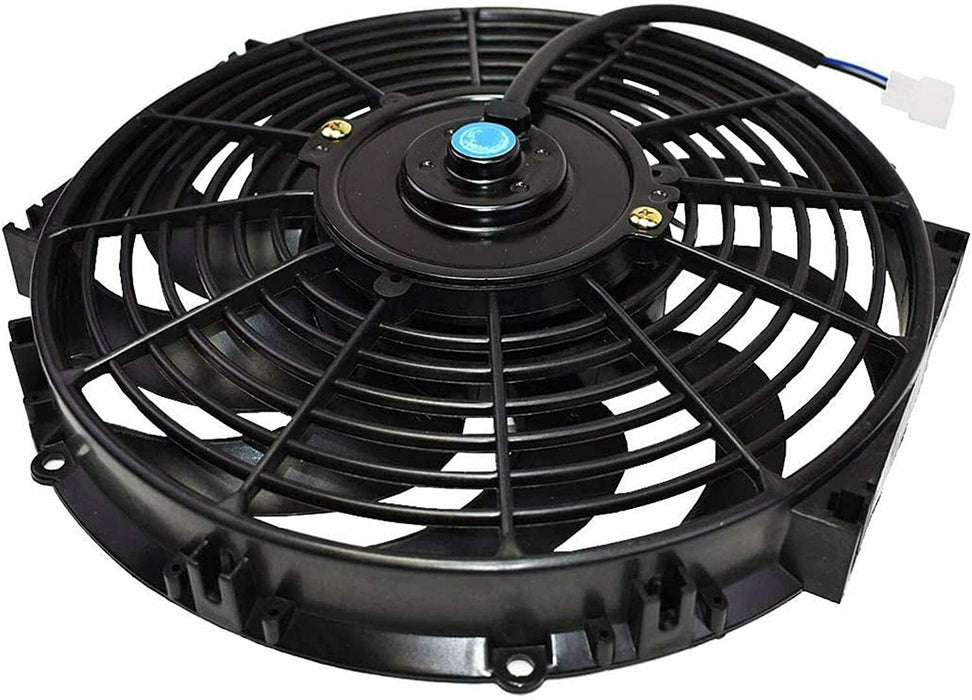 A-Team Performance 170071 12" Heavy Duty Radiator Electric Wide Curved Blade FAN 1400CFM 12V - Southwest Performance Parts