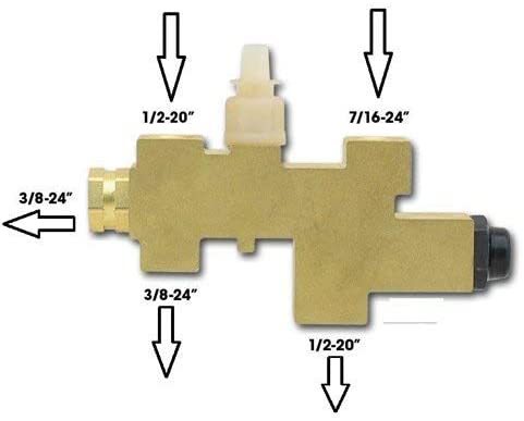 A-Team Performance 1986-1996 Mopar Jeep Wrangler Cherokee Proportioning Valve for Disc Drum PV8796 - Southwest Performance Parts