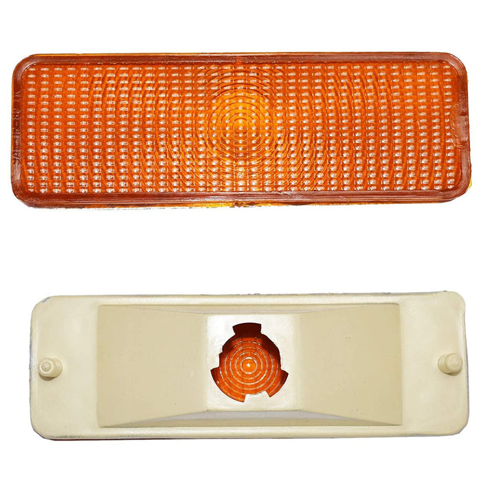 A-Team Performance 2 Front Parking Turn Signal Light Lens For F150 F250 F350 80-86 Ford Truck Bronco, Amber - Southwest Performance Parts