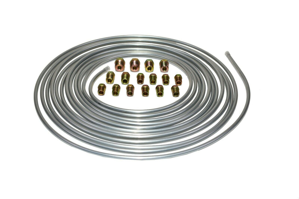 A-Team Performance 25 ft 3-16 Steel Tube Roll with Fittings Brake Line Kit - Southwest Performance Parts
