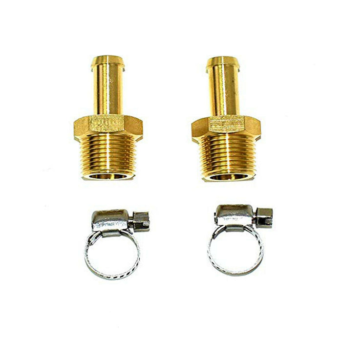 A-Team Performance 3-8" NPT (National Pipe Thread) to 3-8" hose with 2 hose clamps - Southwest Performance Parts