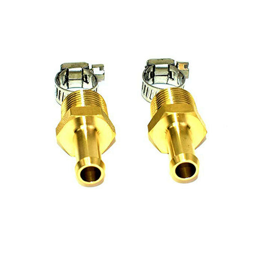 A-Team Performance 3-8" NPT (National Pipe Thread) to 3-8" hose with 2 hose clamps - Southwest Performance Parts