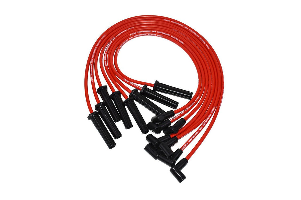 A-Team Performance 318 360 8.0mm Red Silicone Spark Plug Wires Compatible with Mopar, Chrysler, Dodge - Southwest Performance Parts