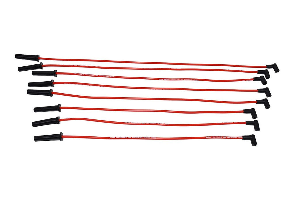 A-Team Performance 318 360 8.0mm Red Silicone Spark Plug Wires Compatible with Mopar, Chrysler, Dodge - Southwest Performance Parts