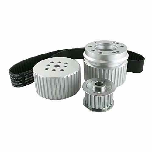A-Team Performance 429-460 Gilmer Style Pulley Kit Compatible with Ford BB (SILVER) - Southwest Performance Parts