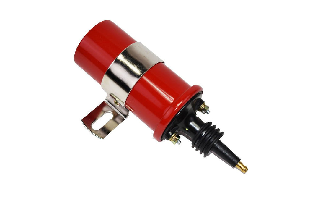 A-Team Performance 45,000 Volt Oil Filled Canister Male Ignition Coil Red - Southwest Performance Parts