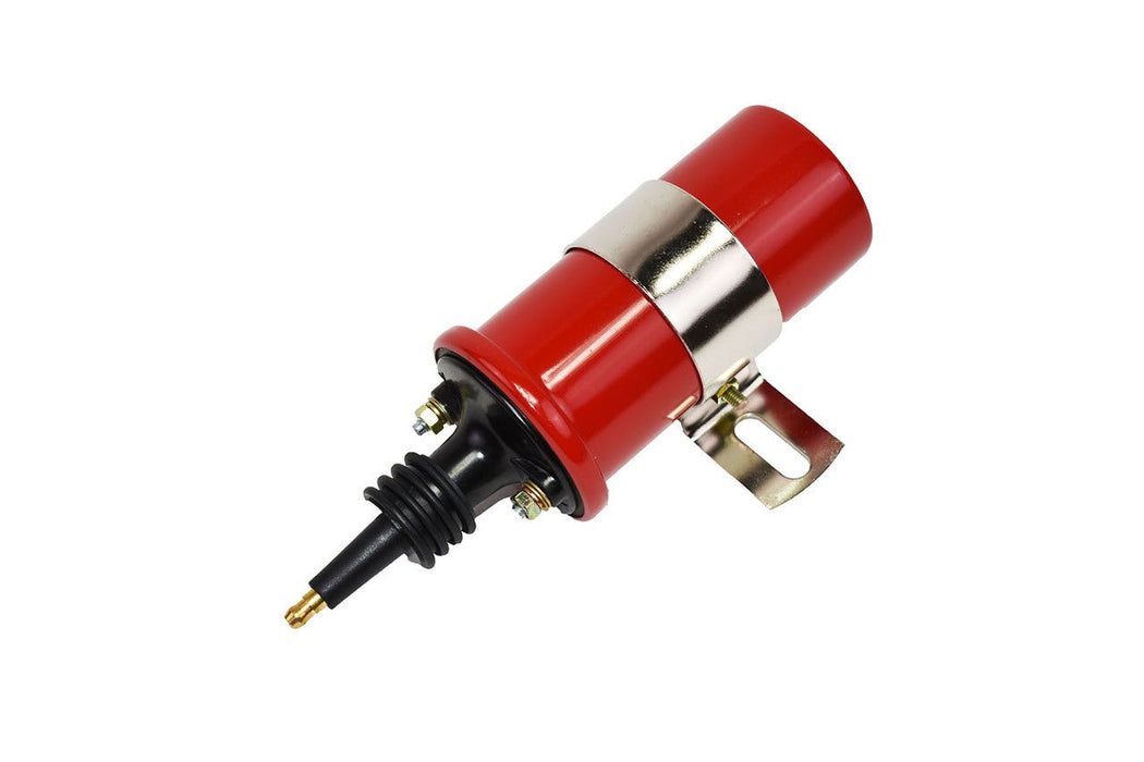 A-Team Performance 45,000 Volt Oil Filled Canister Male Ignition Coil Red - Southwest Performance Parts