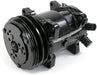 A-Team Performance 508 Style Black Clutch V-Belt Universal Air Condition Compressor, Black - Southwest Performance Parts