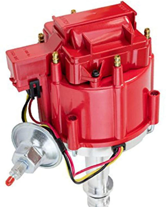 A-Team Performance 64 65 66 67 68 FORD MUSTANG STRAIGHT 6 CYL 170 200 HEI DISTRIBUTOR 5-16 Hex Shaft Red - Southwest Performance Parts