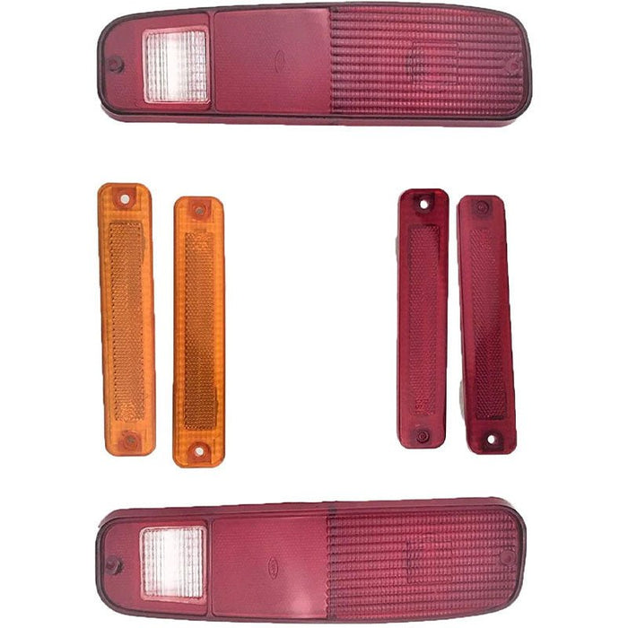 A-Team Performance 73-79 FORD F-150 F150 F250 Truck 78-79 Bronco 6pc Tail Light and Side Fender Kit - Southwest Performance Parts
