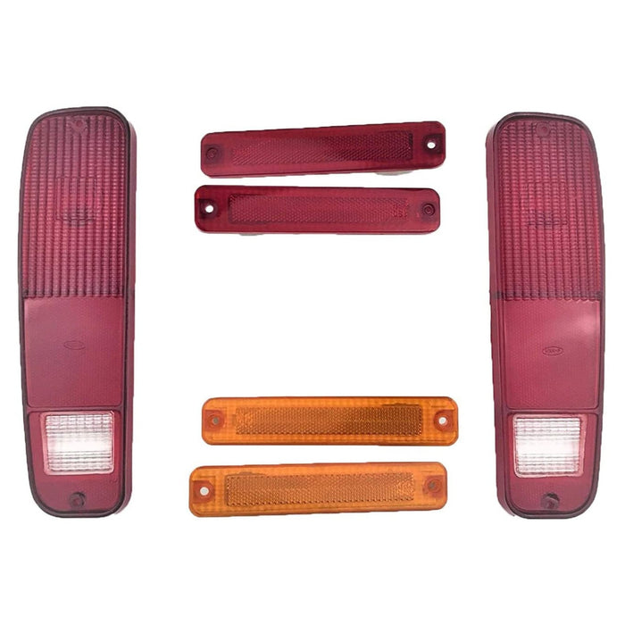 A-Team Performance 73-79 FORD F-150 F150 F250 Truck 78-79 Bronco 6pc Tail Light and Side Fender Kit - Southwest Performance Parts