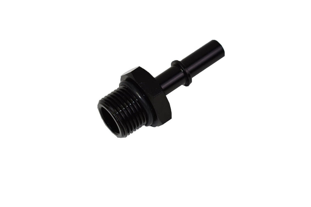 A-Team Performance 8 AN Male Thread 3-8" Male Quick Connect EFI Fuel Rail Adapter Fitting - Southwest Performance Parts