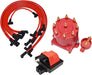 A-Team Performance 8-Cylinder EFI Distributor Cap &amp; Rotor, Remote Ignition Coil And 8.0mm Spark Plug Wires Kit For 87-94 Chevy GM 5.0L 5.7L 7.4L 454 305 350, Red - Southwest Performance Parts