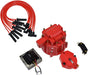 A-Team Performance 8-Cylinder Male Cap, 65K Volt Coil HEI Distributor Tune Up Kit, &amp; 8.0mm Silicone Spark Plug Wires For Chevrolet Big Block BBC 396, 402, 427, 454 Red - Southwest Performance Parts