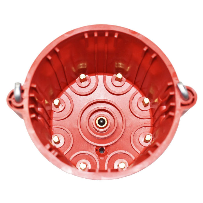 A-Team Performance 8-Cylinder Male Pro Series Distributor Cap &amp; Rotor Kit (Red) - Southwest Performance Parts
