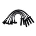 A-Team Performance 8.0 mm Silicone Spark Plug Wires with Black 90-Degree Boot for HEI Distributor, Compatible with Ford Truck 6 Cylinder 250 300 4.9L, Black - Southwest Performance Parts