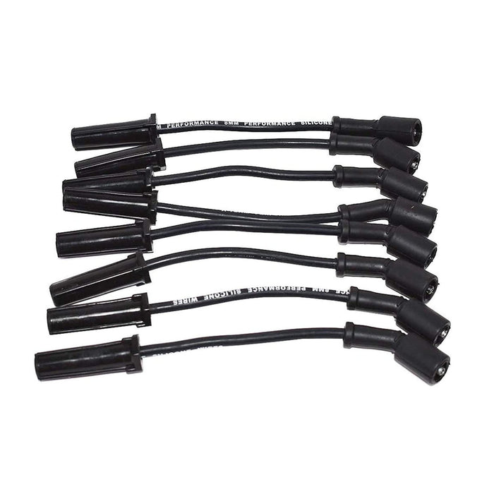 A-Team Performance 8.0mm Black Silicone Spark Plug Wires Compatible with GMC Chevy Car 8" VORTEC LS LS1 LS2 LS3 LS6 LS7 4.8L 5.3L 5.7L 6.0L 6.2L 7.0L 1999-2014 - Southwest Performance Parts