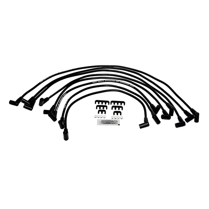 A-Team Performance 8.0mm Black Silicone Spark Plug Wires Compatible with SBC Small Block Chevy Chevrolet GMC Over the Valve Cover Wires 283 305 307 327 350 400 - Southwest Performance Parts