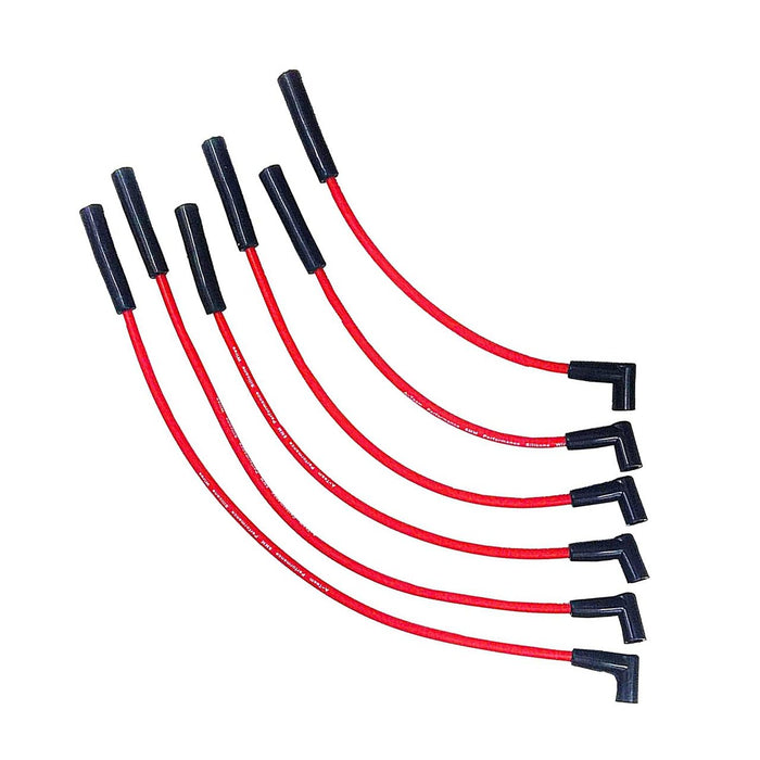 A-Team Performance 8.0mm Red Silicone Spark Plug Wires AMC-JEEP 199 232 252 258 282 Straight 6 Wires - Southwest Performance Parts