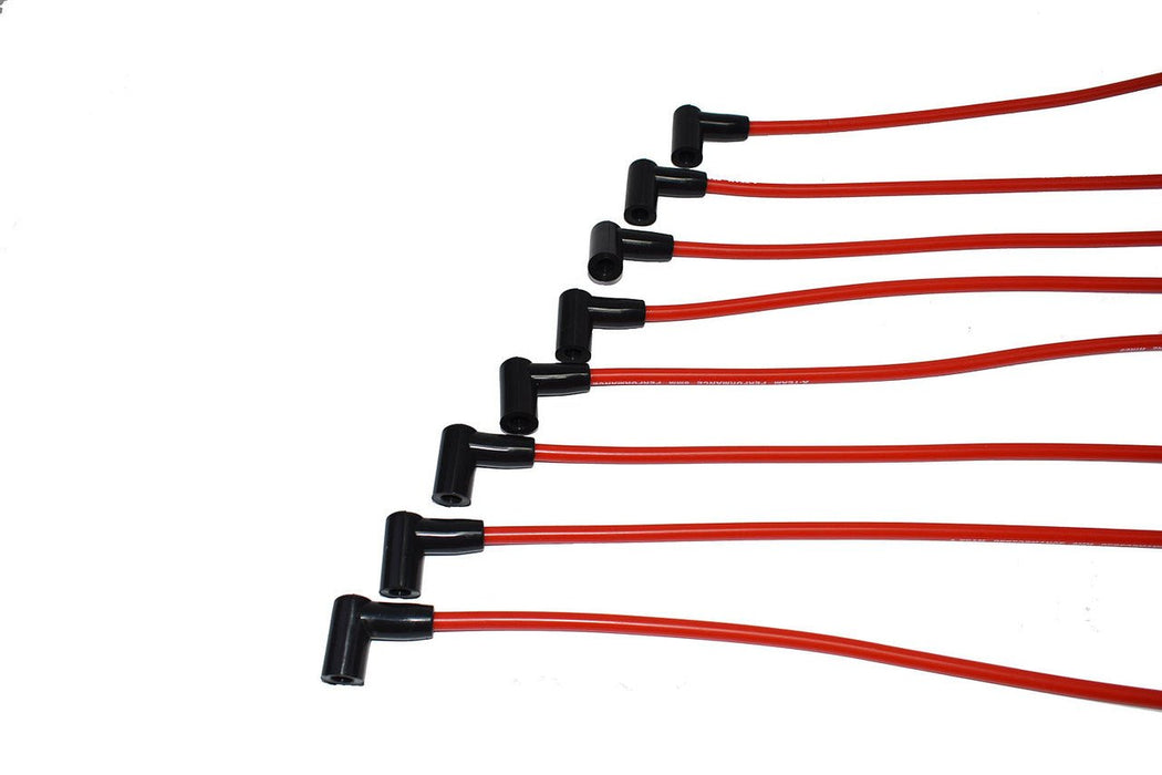 A-Team Performance 8.0mm Red Silicone Spark Plug Wires SBC Small Block Chevy Chevrolet GMC Over the Valve Cover Wires 283 305 307 327 350 400 - Southwest Performance Parts