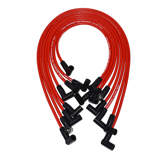 A-Team Performance 8.0mm Red Silicone Spark Plug Wires SBC Small Block Chevy Chevrolet GMC Under the Exhaust Wires HEI 283 305 307 327 350 400 - Southwest Performance Parts