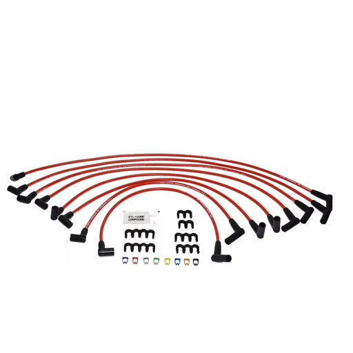 A-Team Performance 8.0mm Silicone Spark Plug Wires Set Compatible With SBF Valve Cover Wires 221 255 260 289 302 351W BOSS 302 Fits HEI Distributor Caps Red - Southwest Performance Parts