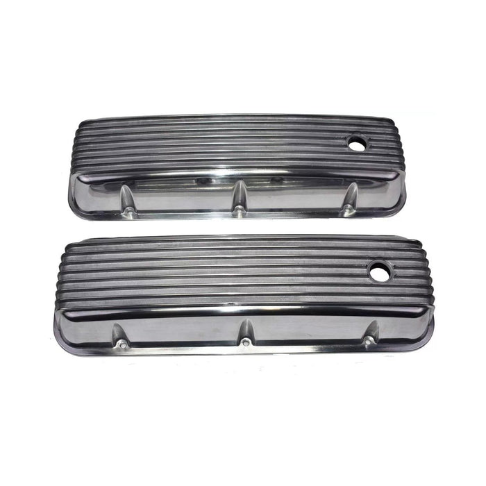 A-Team Performance Bbc Big Block Chevy Tall Finned Polished Aluminum Valve Covers 396 427 454 - Southwest Performance Parts