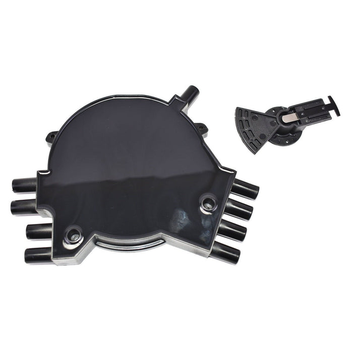 A-Team Performance Black Optispark Cap and Rotor Kit Compatible with 1992-1994 GM LT1 SB Small Block Chevrolet 265 350 - Southwest Performance Parts