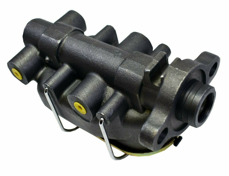 A-Team Performance Cast Iron Brake Master Cylinder 1" Bore 4 3-8" Port Dual Bail Cap for GM Chevy - Southwest Performance Parts