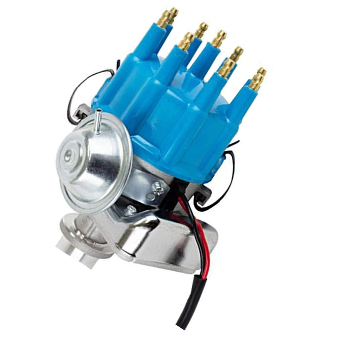 A-Team Performance Chevy Big &amp; Small Block Ready to Run Distributor SBC BBC 350 454 Small Blue Cap - Southwest Performance Parts