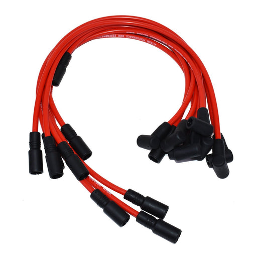 A-Team Performance Chevy GMC Truck SUV 5.0L 5.7L 5700 350 Vortec 8.0mm Red Silicone Spark Plug Wires SBC 1996-2003 - Southwest Performance Parts