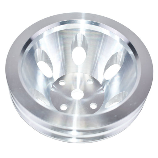 A-Team Performance CHEVY SMALL BLOCK DOUBLE-GROOVE ALUMINUM LONG WATER PUMP PULLEY - Southwest Performance Parts