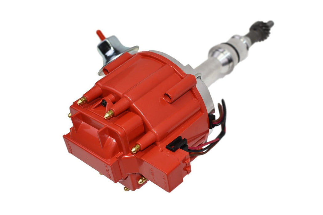 A-Team Performance Complete HEI Distributor 65,000 Coil Replacement SBF Small Block Ford 260 289 302 5.0 One Wire Installation Red Cap - Southwest Performance Parts
