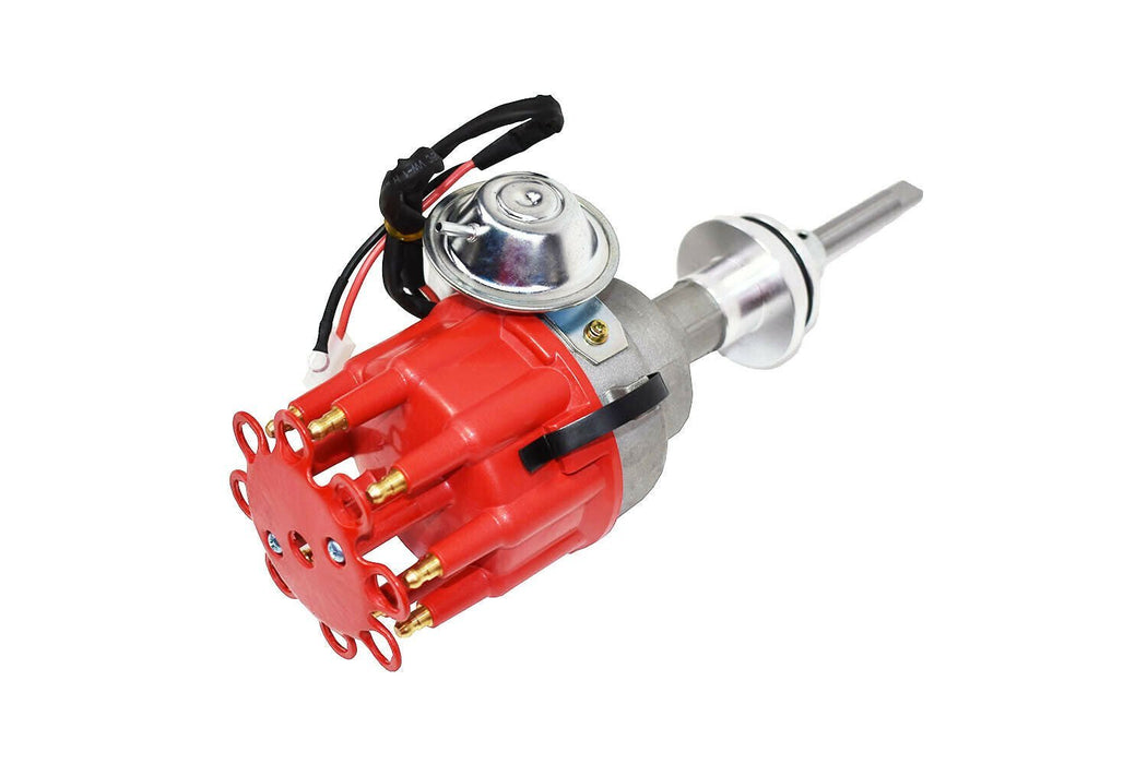 A-Team Performance Complete Ready to Run Distributor Compatible with Chrysler Dodge Mopar Big Block 413 426 440 R2R Two-Wire Installation Red Cap - Southwest Performance Parts