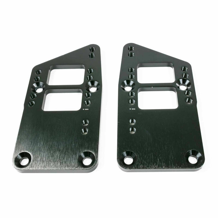 A-Team Performance Conversion Swap Motor Mount Adapter Plates For Chevy SB-BB Camaro Nova Chevelle Impala LS LSX LS1 LS2 LS3 LS6 LQ4 LQ9 Black - Southwest Performance Parts