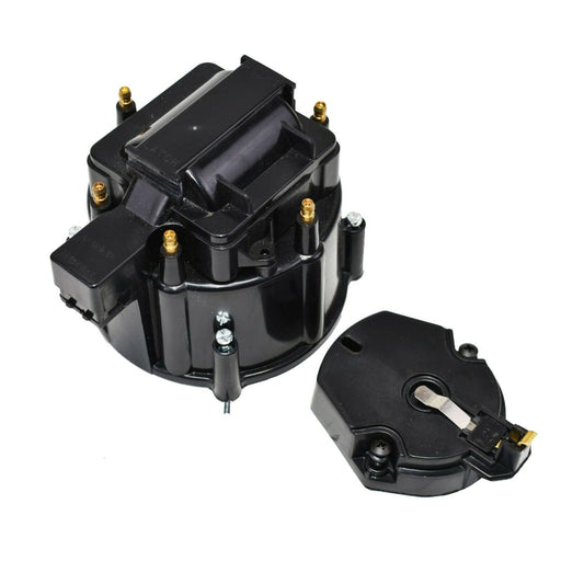 A-Team Performance CR6BK HEI OEM Distributor Cap, Rotor and, Coil Cover Kit Black 6 Cylinder - Southwest Performance Parts