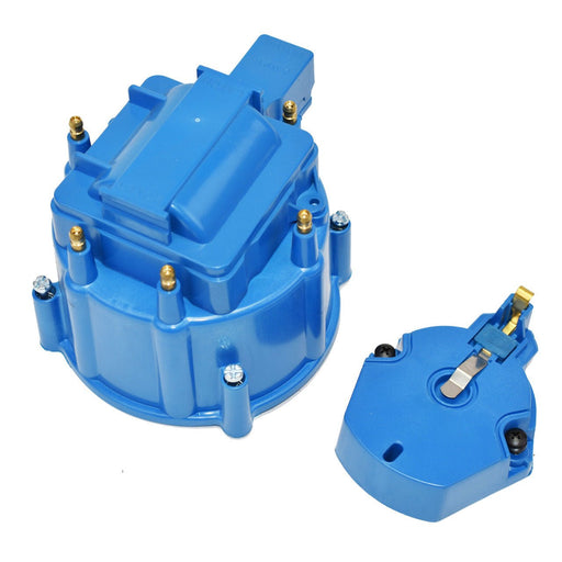 A-Team Performance CR6BL HEI OEM Distributor Cap, Rotor and, Coil Cover Kit Blue 6 Cylinder - Southwest Performance Parts