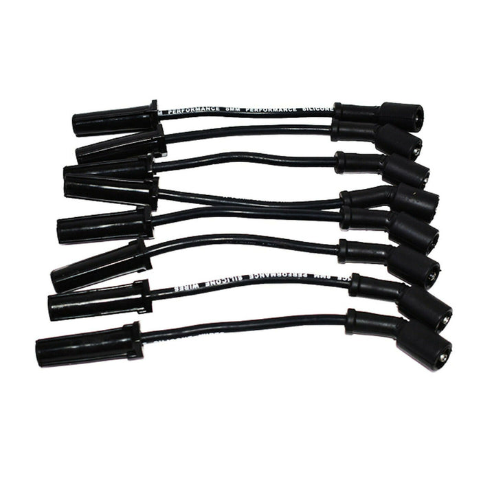 A-Team Performance D510C Ignition Coils &amp; 8" 8.0mm Spark Plug Wires For Chevrolet GM GMC LS LSX LS1 LS2 LS3 LS6 Red Coils &amp; Black Wires - Southwest Performance Parts