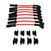 A-Team Performance D510C Ignition Coils &amp; 8" 8.0mm Spark Plug Wires For Chevrolet GMC GM LS LSX LS1 LS2 LS3 LS6 Black Coils &amp; Red Wires - Southwest Performance Parts