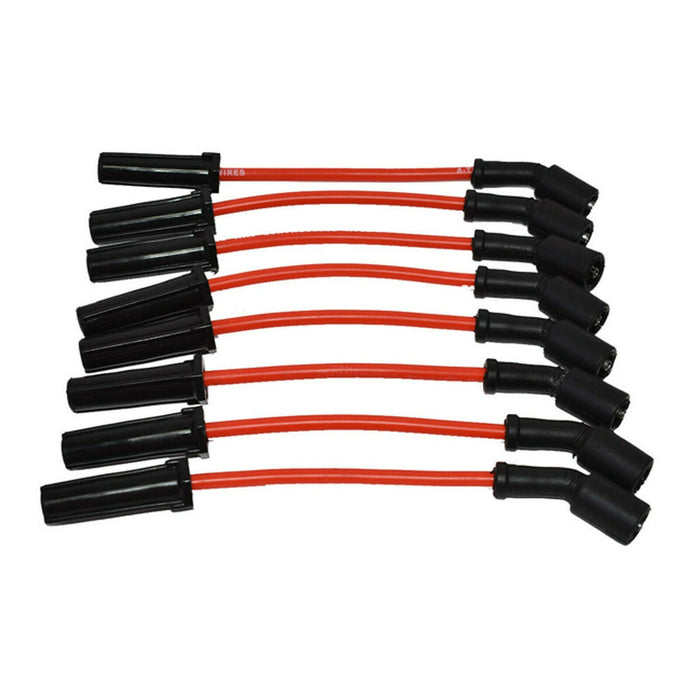 A-Team Performance D585 Ignition Coils &amp; 8" 8.0mm Spark Plug Wires For Chevrolet GMC GM LS LSX LS1 LS2 LS3 LS6 LS7 Black Coils &amp; Red Wires - Southwest Performance Parts