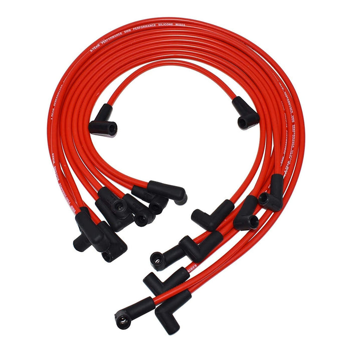 A-Team Performance Distributor, 8mm Spark Plug Wires, and E-Core Ignition Coil Set Compatible With 1985-199 Chevy GMC 4.3L V6 TBI Blazer S10 S15 Jimmy Sonoma C K Truck Pontiac Red Cap &amp; Wires - Southwest Performance Parts
