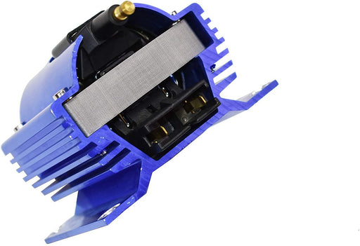 A-Team Performance E-Core Ignition Coil Remote Billet Aluminum Male E-Coil 50,000 Volts Blue - Southwest Performance Parts