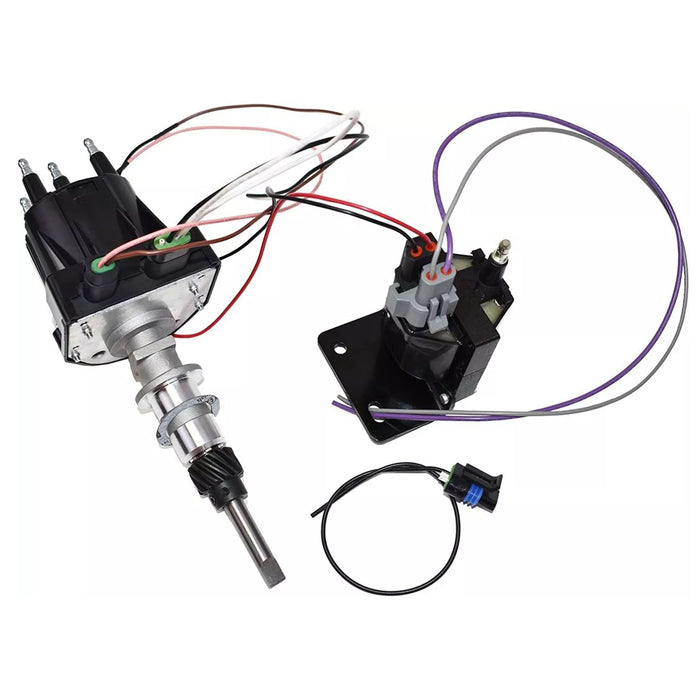 A-Team Performance EST Marine Electronic Ignition Distributor and Coil Upgrade Kit 3.0L Delco EST For 4 Cylinder Applications Compatible with Mercruiser Black Cap - Southwest Performance Parts