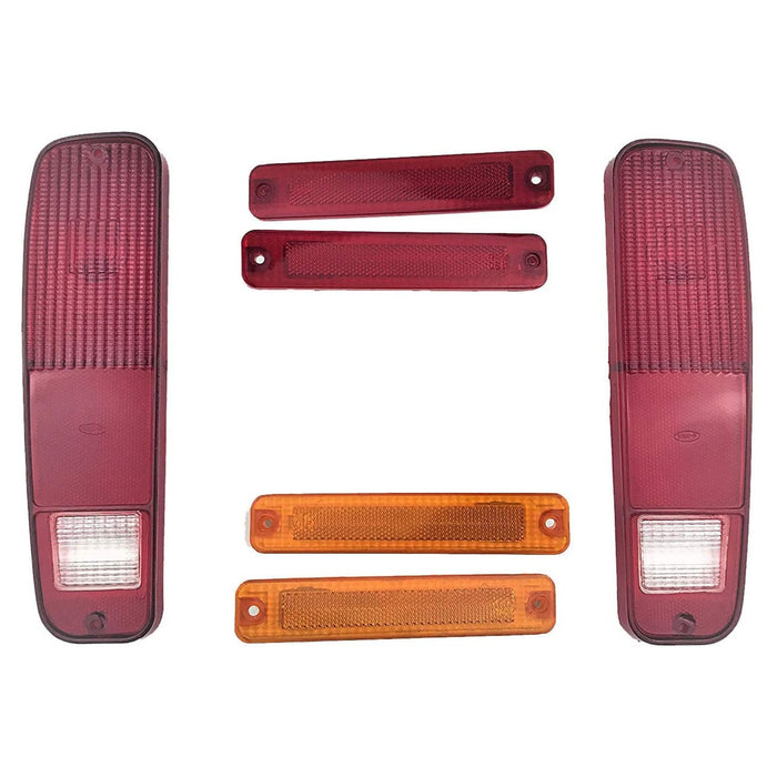 A-Team Performance FORD 73-79 F-150 F150 F250 Truck 78-79 Bronco 6pc Tail Light and Side Fender Kit - Southwest Performance Parts